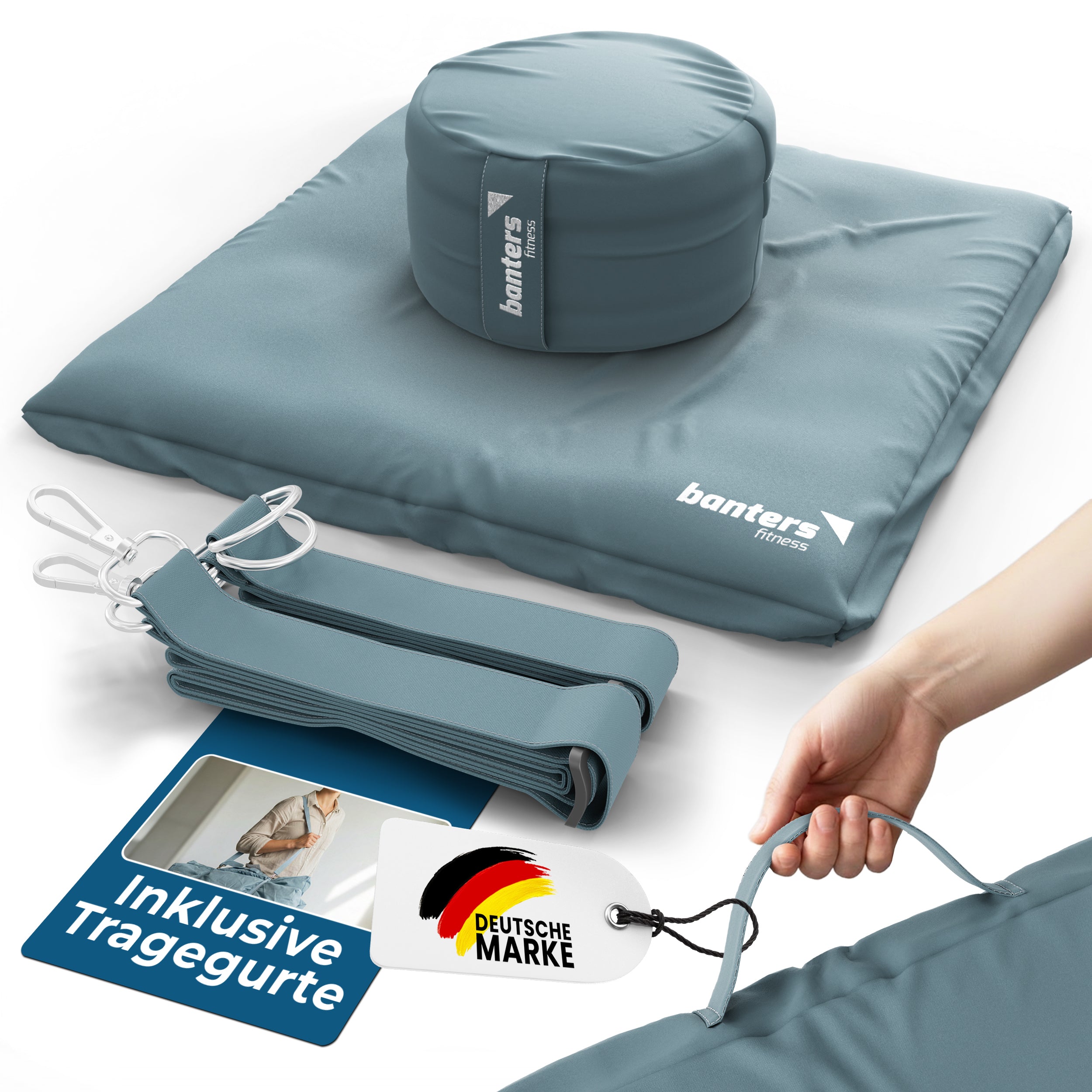 Yoga- & Meditationskissen-Set – komplettes Sitzset für Yoga & Meditation